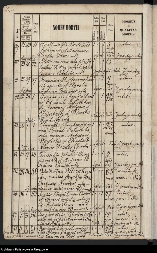 image.from.unit.number "Księga zgonów miejscowości Medynia Głogowska i Medynia Łańcucka"