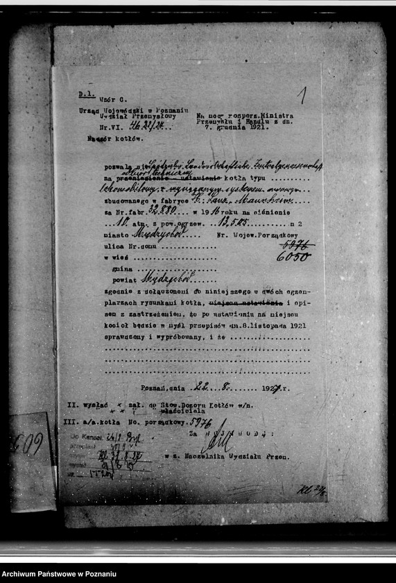 Obraz 5 z jednostki "Tartak R. Nitschego w Boruji Starej powiat wolsztyński nr woj. 6050 pop. własność Landwirtschaftliche Zentral-Genossenschaft Międzychód"