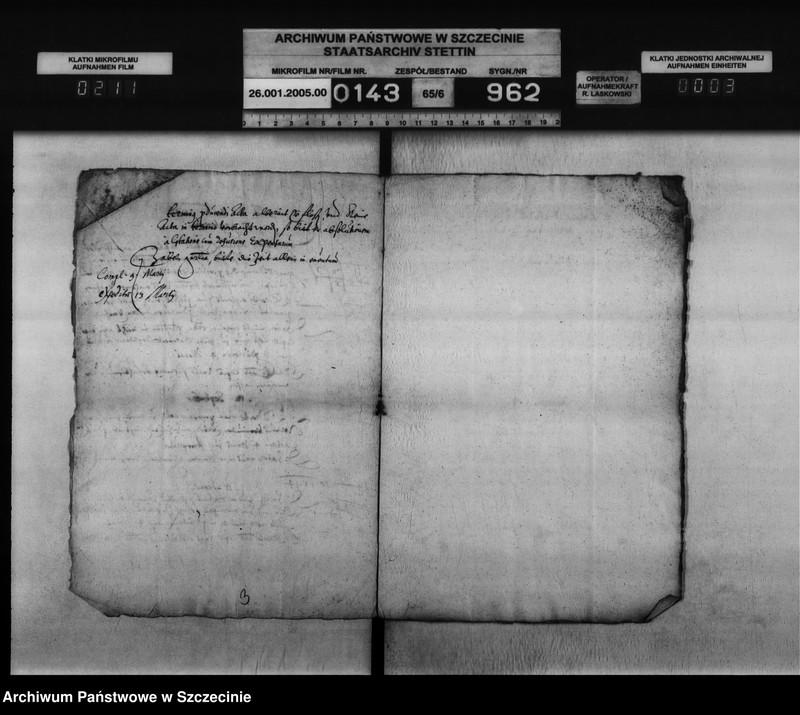 image.from.unit.number "Dorothea geb. V. Puttkamer, Witwe des Nikolaus v. Münchow zu Marsin / Martin v. Kleist zu Dargen: Einweisung in das Leibgeding und Lehngut Möllen."