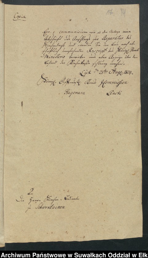 image.from.unit.number "1. Sachen betreffend die Kleinen Reparaturen an der Kirche ind den Kirchengebäden vom Jahre 1801. 2. Kirchen Bau Sachen wegen Reparatur des Kirchendachs vom Jahre 1804. 3. Bau sachen wegen des Pfarrer Widdem im Jahre 1806"