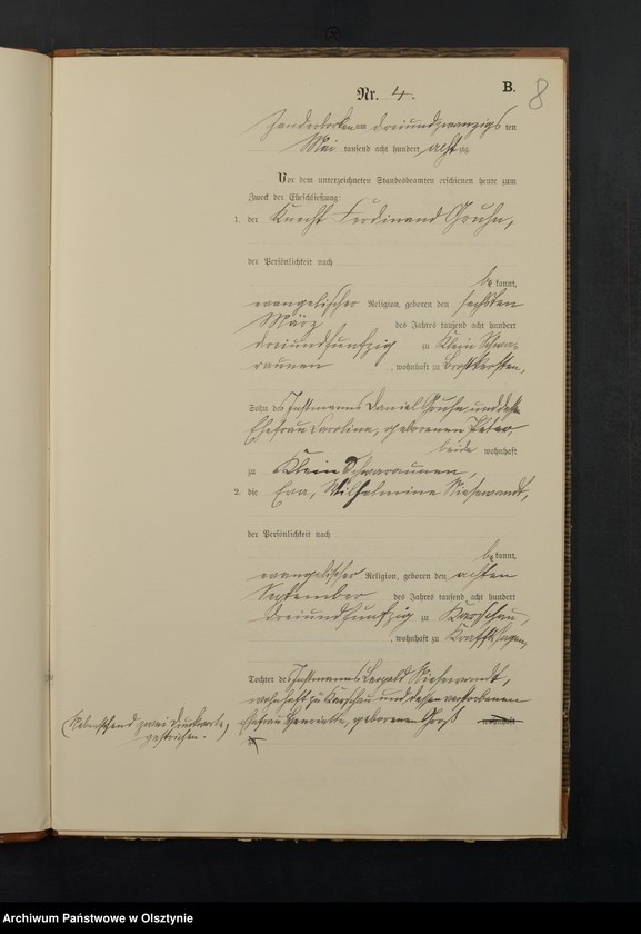 image.from.unit.number "Heiraths-Neben-Register Nr 1 - 19"