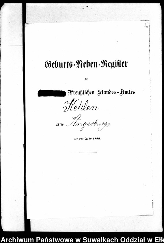 image.from.unit.number "Geburts-Neben-Register des Preussischen Standes-Amtes Kehlen Kreis Angerburg"