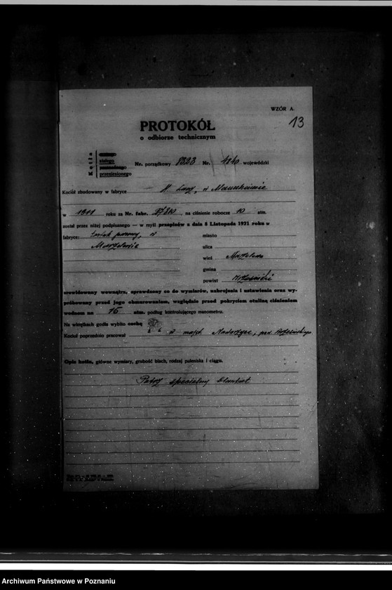 Obraz 17 z jednostki "Tartak parowy w Marzelewie powiat wrzesiński nr woj. 4840"