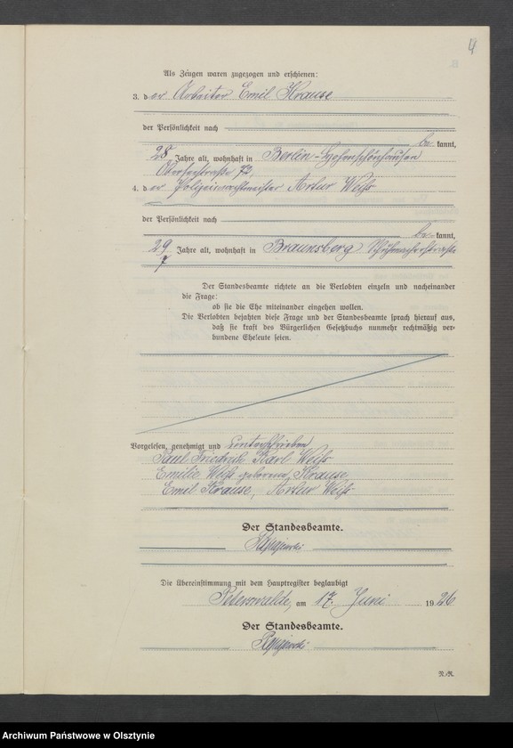 Obraz 6 z jednostki "Heirats-Neben-Register Nr 1 - 7"