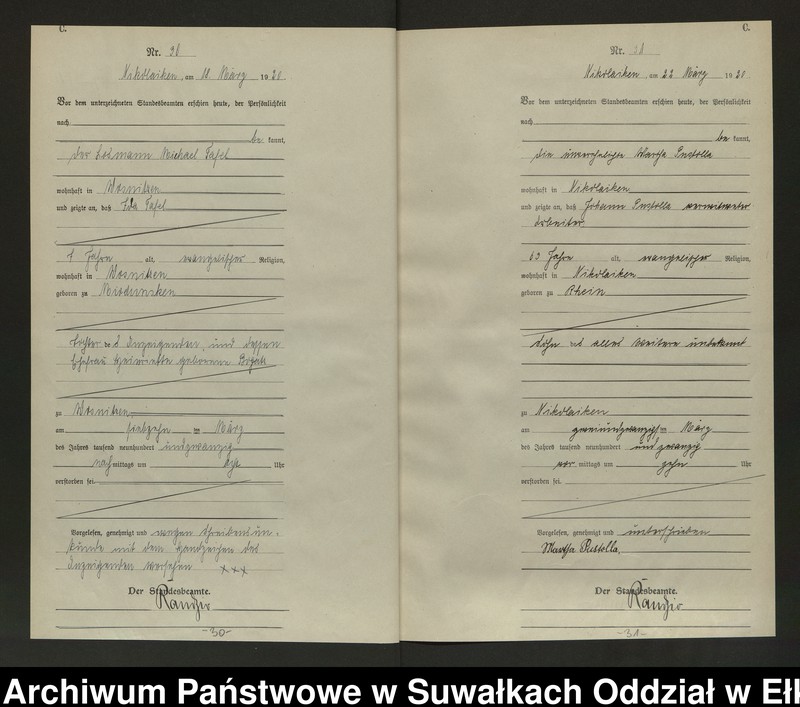 image.from.unit.number "Sterbe=Haupt=Register des Königlichen Preussischen Standes-Amtes Nikolaiken Kreis Sensburg"