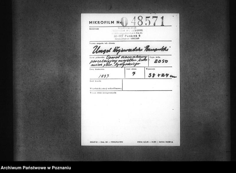 Obraz 2 z jednostki "Operat szacunkowy parcelacyjny majątku Kotomierz powiatu bydgoskiego"