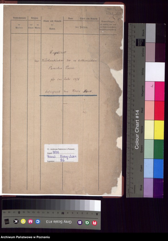 Obraz 3 z jednostki "Duplikat der Kirchenbucher betreffend den Kreis Buk"