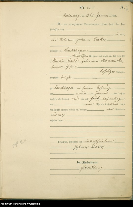 image.from.unit.number "Geburts-Haupt-Register Nr 1 - 227"