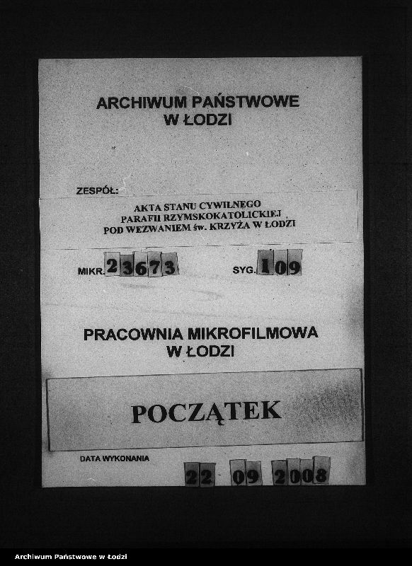 Obraz 1 z jednostki "Akta małżeństw"