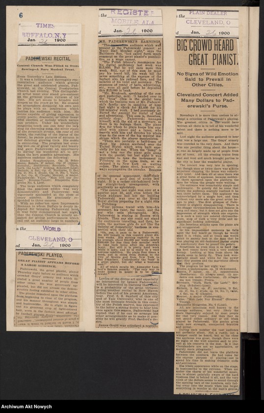 image.from.unit.number "Amèrique 1900 (Wycinki prasowe dotyczące tournée i koncertów w Stanach Zjednoczonych i Meksyku)"