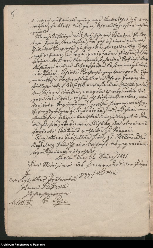 Obraz 8 z jednostki "A. betr. die Behandlung der polnischen Flüchtlinge höheren Standes"