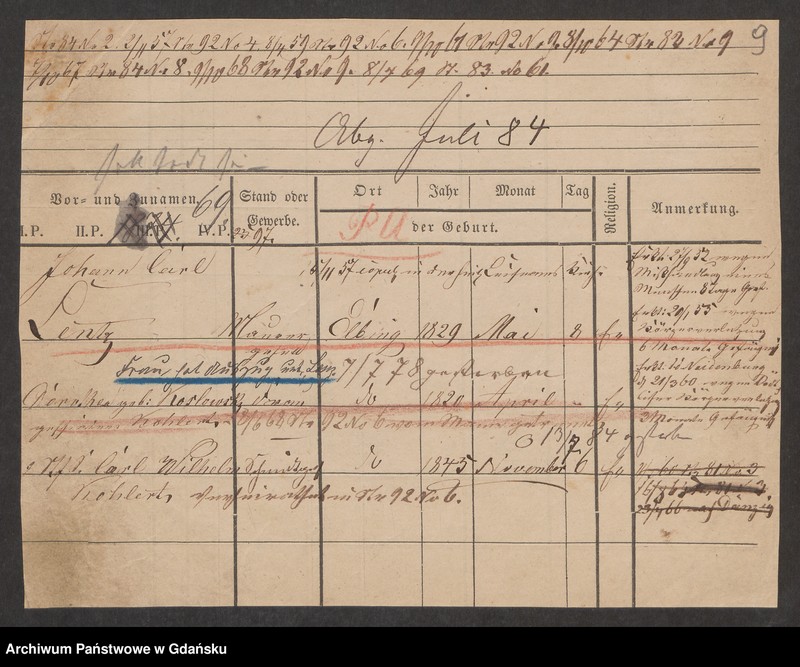 image.from.unit.number "Karty meldunkowe: Lenz Ilse- Leopoldt"