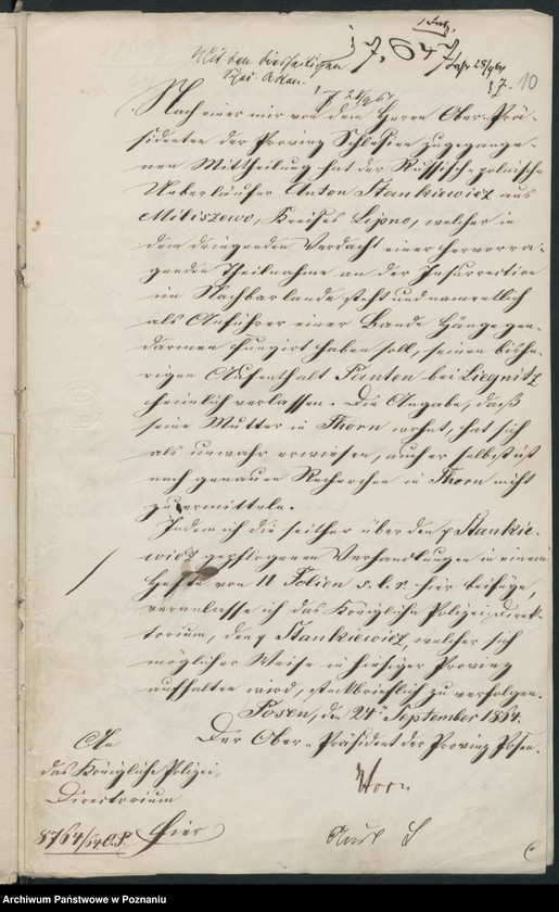 Obraz 16 z jednostki "A. betr. den Anton Stankiewicz, Joseph Stasiński, Heinrich von Stecki, Joseph von Stefański, Stanislaus Stefański"