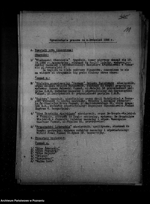 Obraz 16 z jednostki "Sprawozdania prasowe za czas od stycznia do grudnia 1936 r."