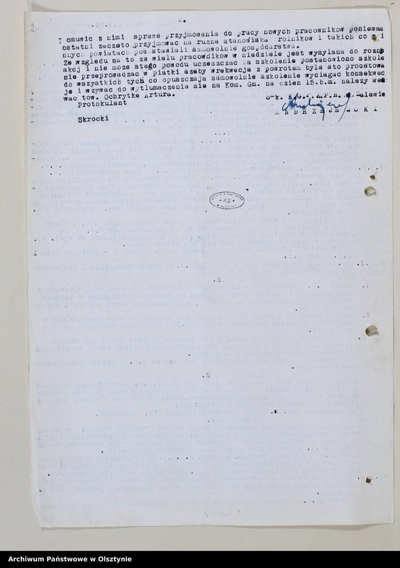 image.from.unit "Protokoły posiedzeń plenarnych egzekutywy, narad aktywu partyjnego, plany pracy, sprawozdania Komitetu Gminnego PZPR"