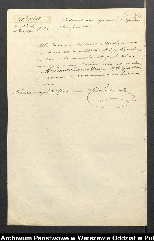 image.from.unit.number "O urządzaniu chłopów byłej państwowej wsi Kolonialnej wchodzącej w skład byłej ekonomii Brok, gm. Poręba"