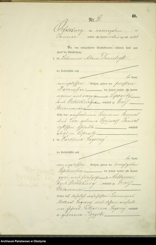 image.from.unit.number "Heiraths-Haupt Register Nr 1 - 21"