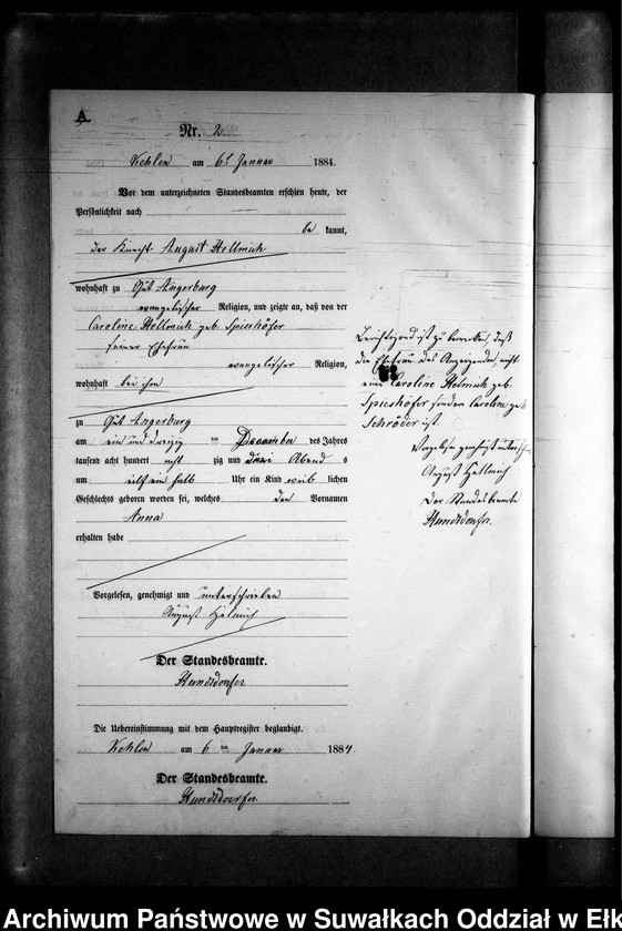 image.from.unit.number "Geburts-Neben-Register des Preussischen Standes-Amtes Kehlen Kreis Angerburg"