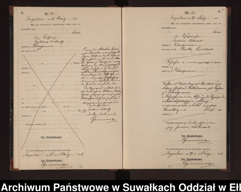 image.from.unit.number "Sterbe-Neben-Register des Preussischen Standes-Amtes Rydzewen Kreis Loetzen"