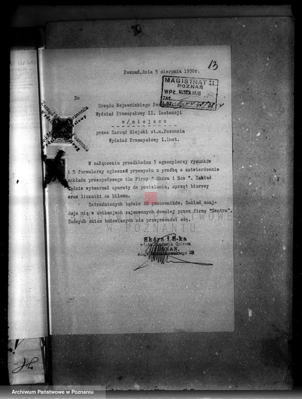 image.from.unit.number "Projekt urządzenia wytwórni sprzętów biurowych w Poznaniu ul. Wenecjańska 6 Skóra i Spółka"