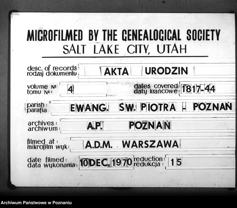 Obraz 1 z jednostki "Kirchenbuch Geborenen"