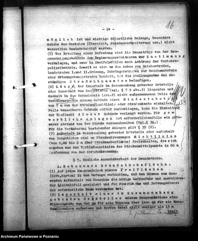 Obraz 20 z jednostki "Zarządzenie w sprawach budowlanych na wsi na terenie okręgu gdańskiego"