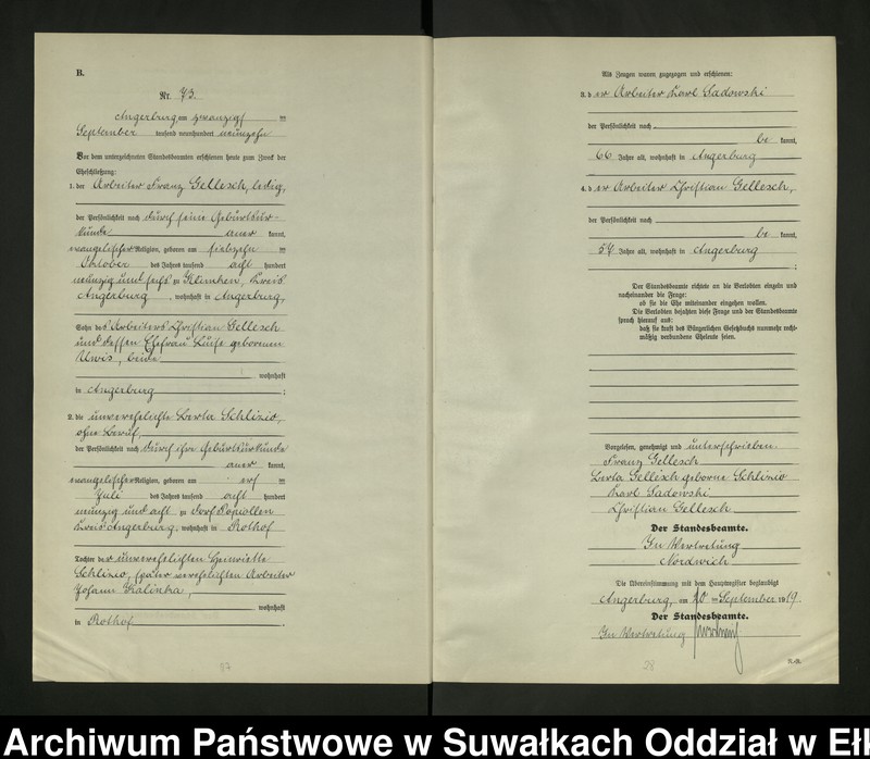 image.from.unit.number "[Heirats - Register (Neben - Register) Standesamt Angerburg einschl. der Bezirke, Gr. Strengeln, Prinowen und Kehlen Kreis Angerburg] No 60 bis 120"