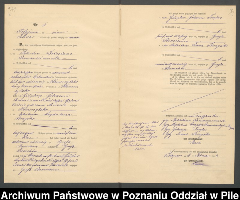 Obraz 9 z jednostki "Księga małżeństw"