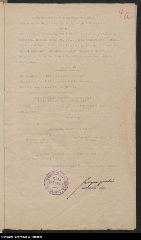 Obraz 6 z jednostki "Jutrosin, powiat Rawicz akta koła."