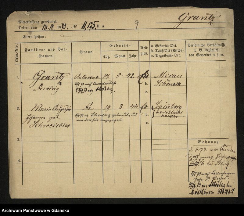 image.from.unit.number "Karty meldunkowe: Grant - Gratzki"