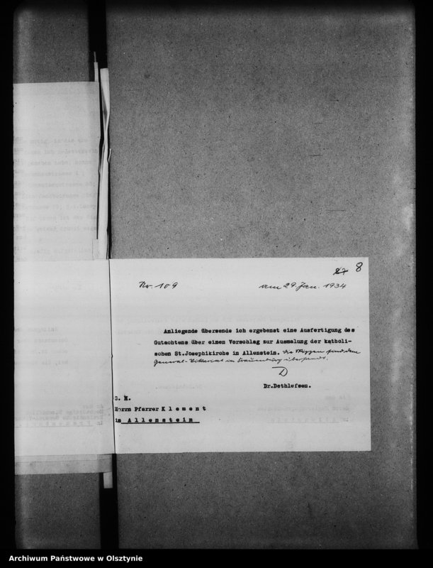 image.from.unit.number "Allenstein, St. Josephikirche"