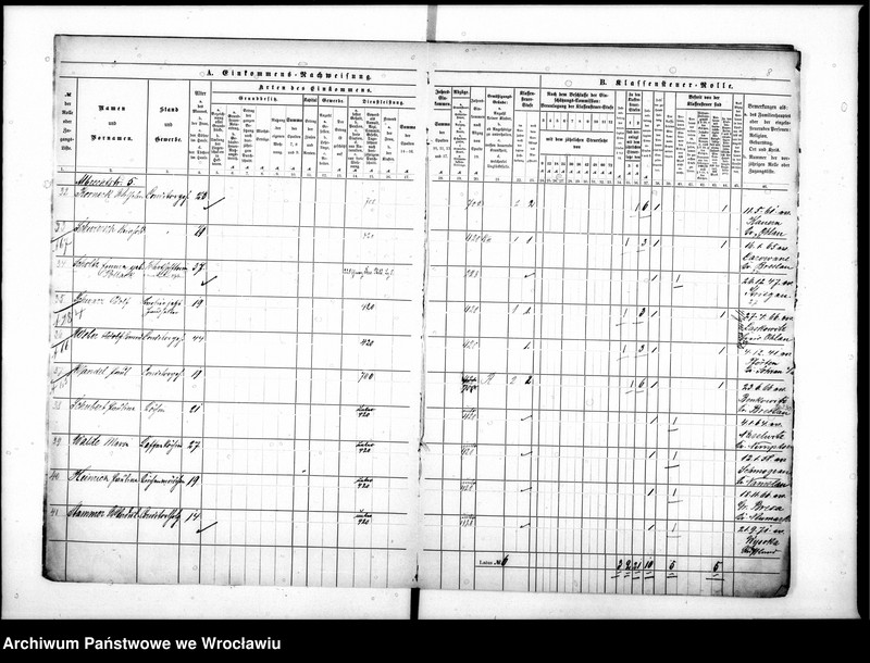 image.from.unit.number "Klassensteuerrolle nebst Eikommens - Nachweisung"