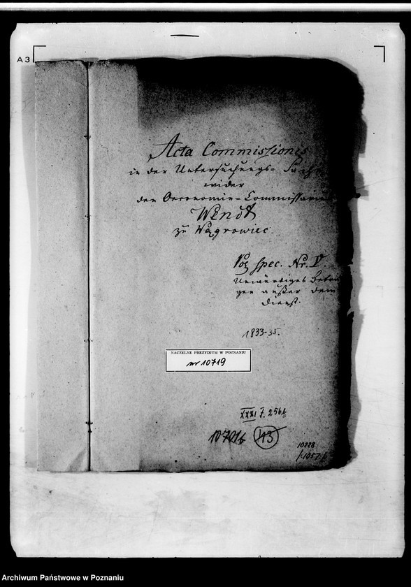 Obraz 4 z jednostki "Akta in Denuntiationssachen wider den Oekonomiekommissarius Wendt zu Wągrowiec."