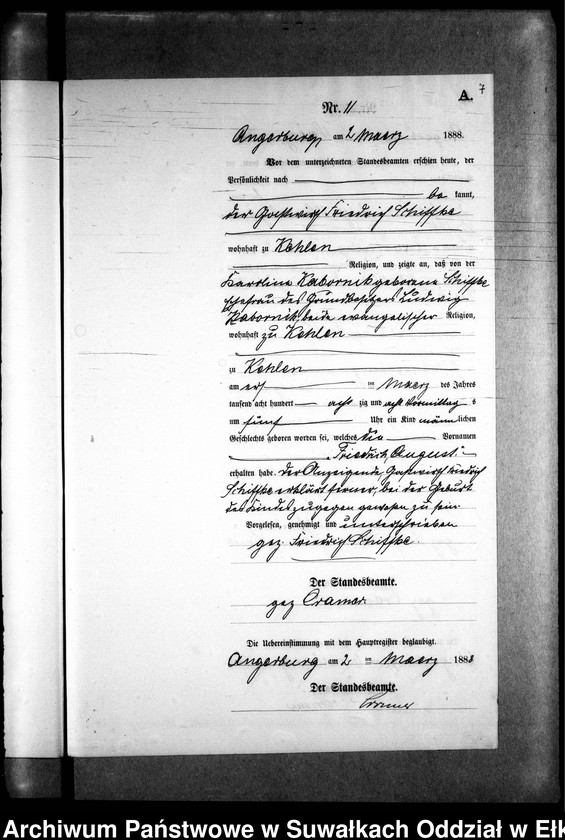 image.from.unit.number "Geburts-Neben-Register des Preussischen Standes-Amtes Kehlen Kreis Angerburg"