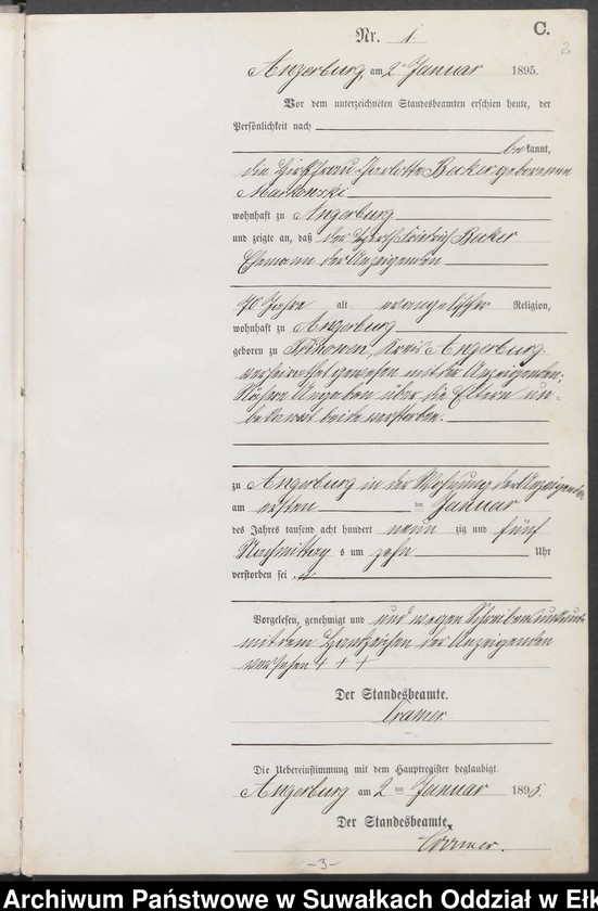 image.from.unit.number "Sterbe-Neben-Register des Preussischen Standes-Amtes Angerburg Kreis Angerburg"