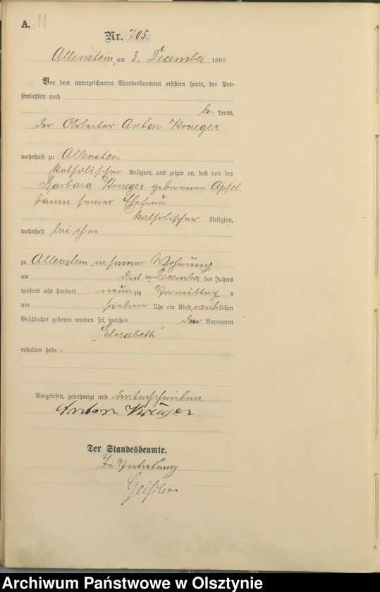 image.from.unit.number "Geburts-Haupt-Register Tom III,Nr 696 - 775"