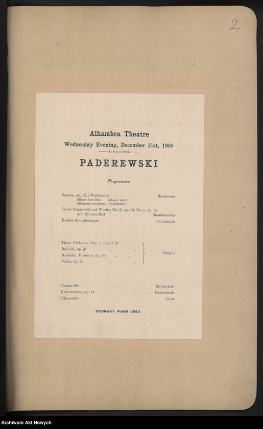 image.from.unit.number "Amérigue (Programy koncertów w czasie tourneé w Stanach Zjednoczonych i Australii)"