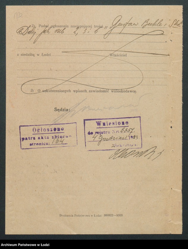 Obraz 15 z jednostki "Gustaw Buhle i S-ka- farbiarnia"