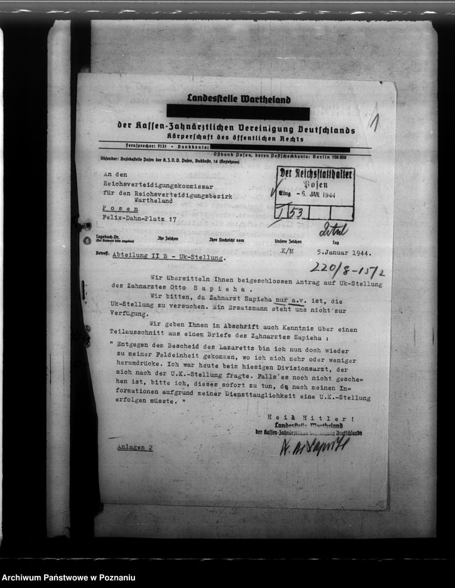 Obraz 5 z jednostki "Notdienstverpflichtung der Zahnärzte"