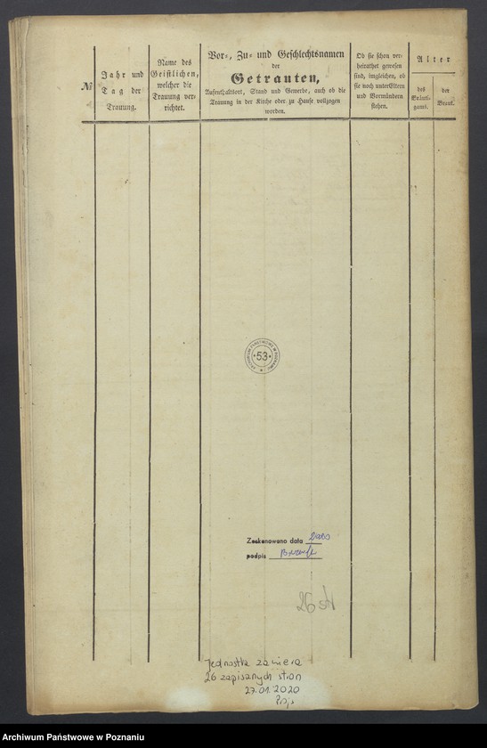 Obraz 17 z jednostki "Duplikat des Trauregisters"