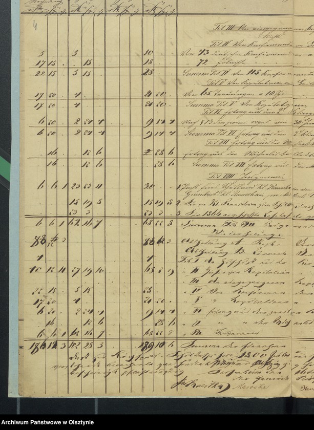 image.from.unit.number "Jahres Rechnung über die Verwaltung des Kirchspiels Schulkasse zu Passenheim"