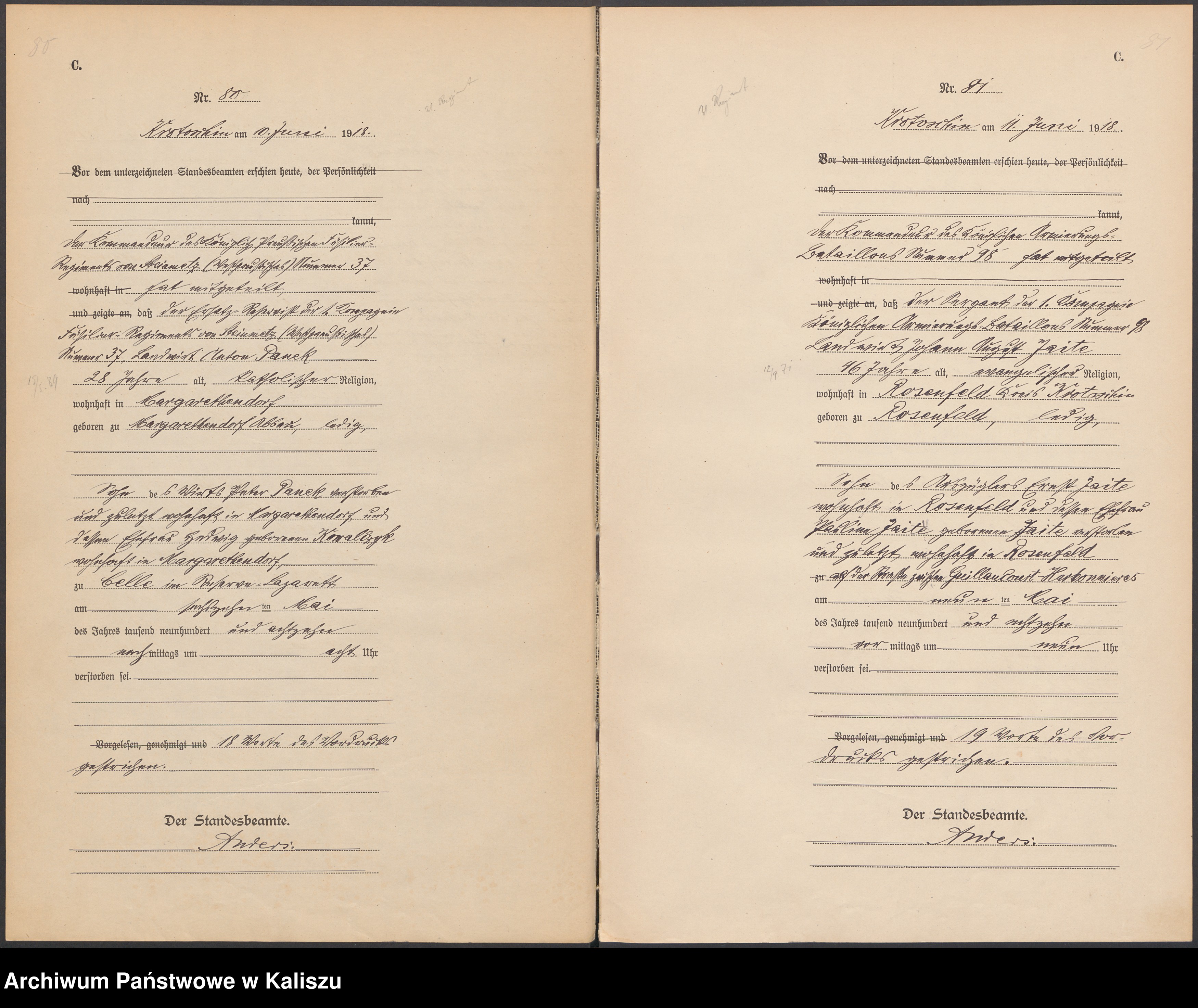 Skan z jednostki: Księga aktów zejścia (miejscowa)