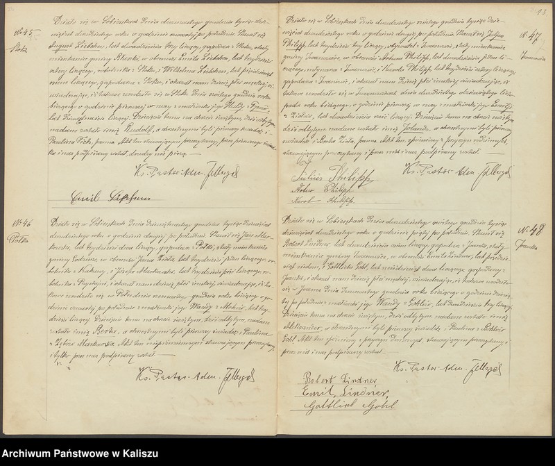 Obraz 16 z jednostki "Duplikat aktów stanu cywilnego urodzeń, zejść i ślubów"