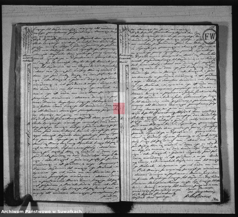 image.from.unit.number "Akta stanu cywilnego urodzonych w gminie seyneńskiey od 1-go stycznia 1816 roku."