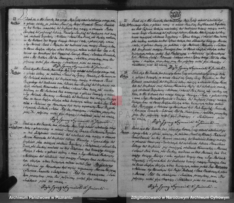 Obraz 7 z jednostki "Akta urodzeń, małżeństw i zgonu"