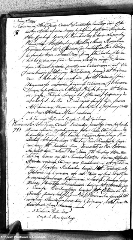 image.from.unit.number "Akta Urodzonych Gminy Mirosławskiey na Rok 1821- szy"
