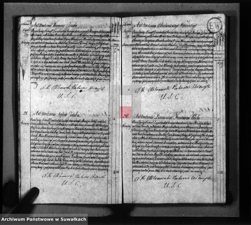 Obraz 11 z jednostki "Akta urodzonych gminy wiżańskiey obwodu seyneńskiego, w województwie augustowskim od dnia 1-go stycznia do dnia ostatniego grudnia 1823 roku"
