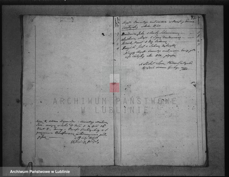 image.from.unit.number "Księga zapowiedzi i małżeństw"