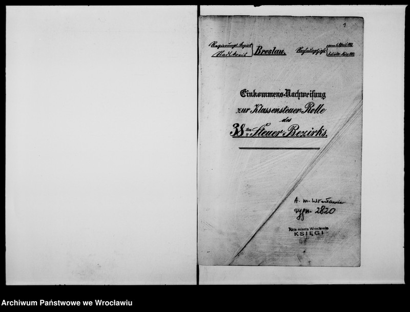 image.from.unit.number "Einkommen - Nachweisungen zur Klessensteuerrollen"