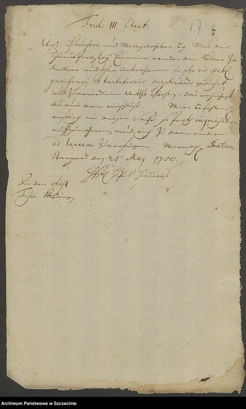 image.from.unit.number "Dorfschaft Büssenthin [Buszęcin] contra sämtliche Koeller auf Reckow [Rekowo] und deren Untertanen wegen der zu Ungebühr gepflügten Brache und verübter Gewalt."